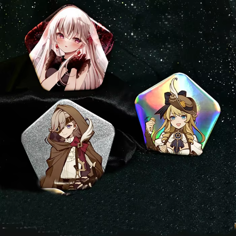 Badge Pins Brooch Manufacturer - Modern Style Personalized Tin Pentagon