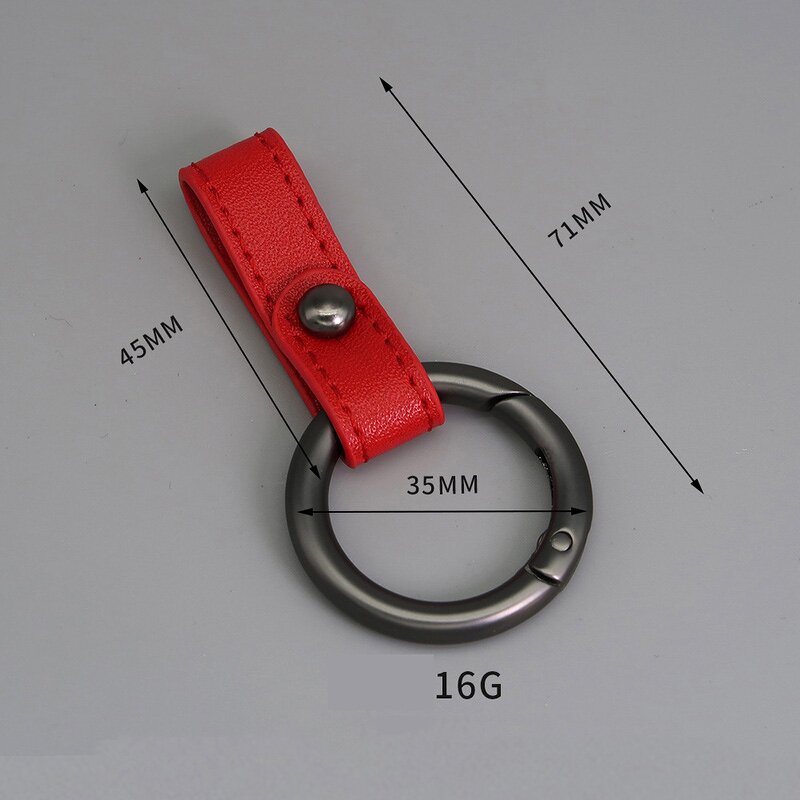 PU Leather Keychain Supplier - Small Bulk Custom logo Cute Car Key Fob