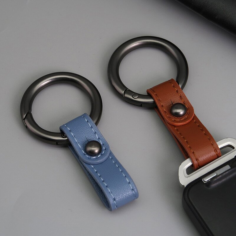 PU Leather Keychain Supplier - Small Bulk Custom logo Cute Car Key Fob