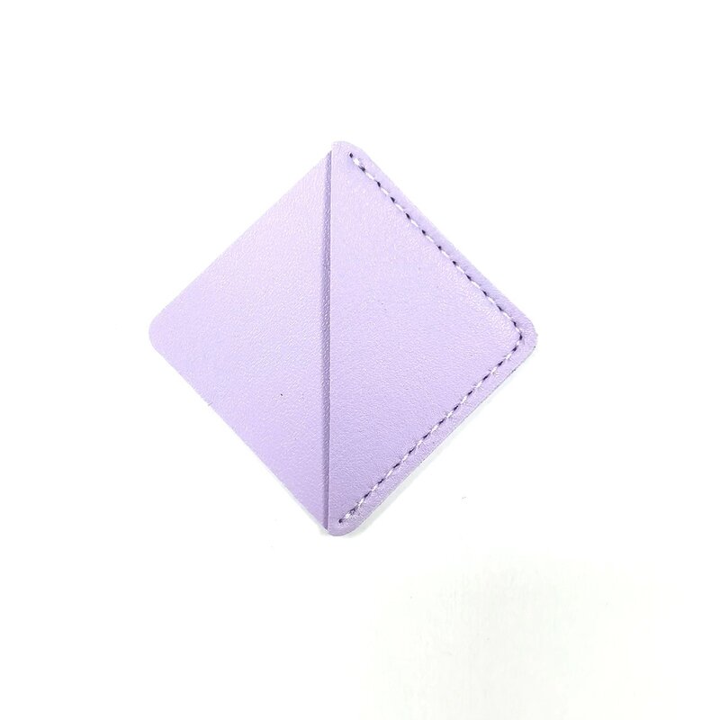 Corner Bookmark Supplier - Small PU Leather Retro Square Book Mark Clip