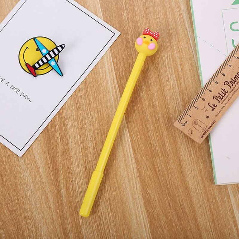 Gel Pen Manufacturer - Cute Girlish Gift Animal Duck Black Plastic Material