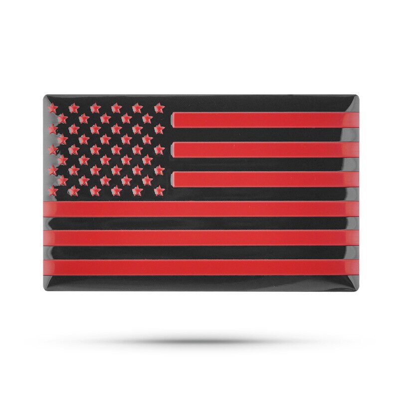 Car Emblem Badges Factory - Aluminum Alloy Self-Adhesive American Flag