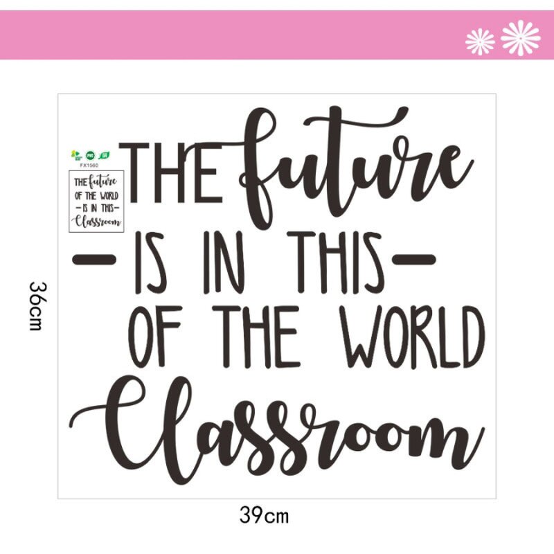 Wall Decal Manufacturer - Custom in This Classroom Self Adhesive Murals