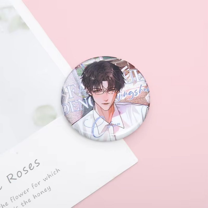 Tin Badge Factory - Modern Holography Reflective Anime Character Graphic