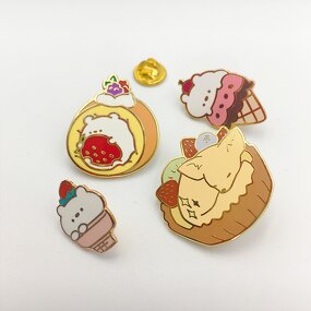 Lapel Pin Manufacturer - Custom Cute Animal Hard Enamel Metal Brooch