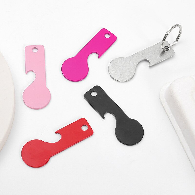 Shopping Cart Tokens Keychain Factory - Portable Stainless Steel Custom Logo