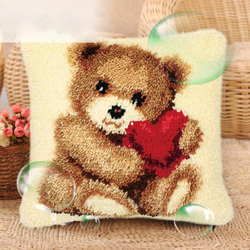 Pillow Set Supplier - Wholesale Cartoon Animal Baby Embroidery Cross Stitch