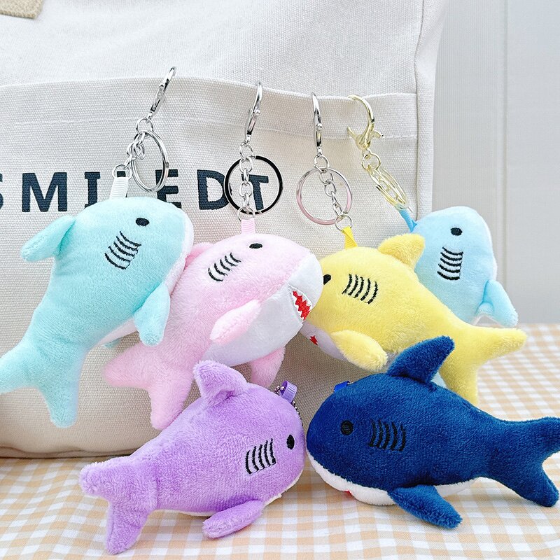 Plush Toy Keychain Supplier - Cute Mini Shark Doll Backpack Pendant Custom