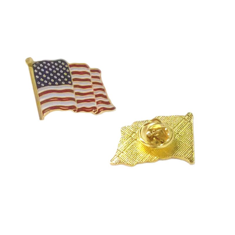 Lapel Pins Supplier - Independence Day Gift United States Flag Brooch
