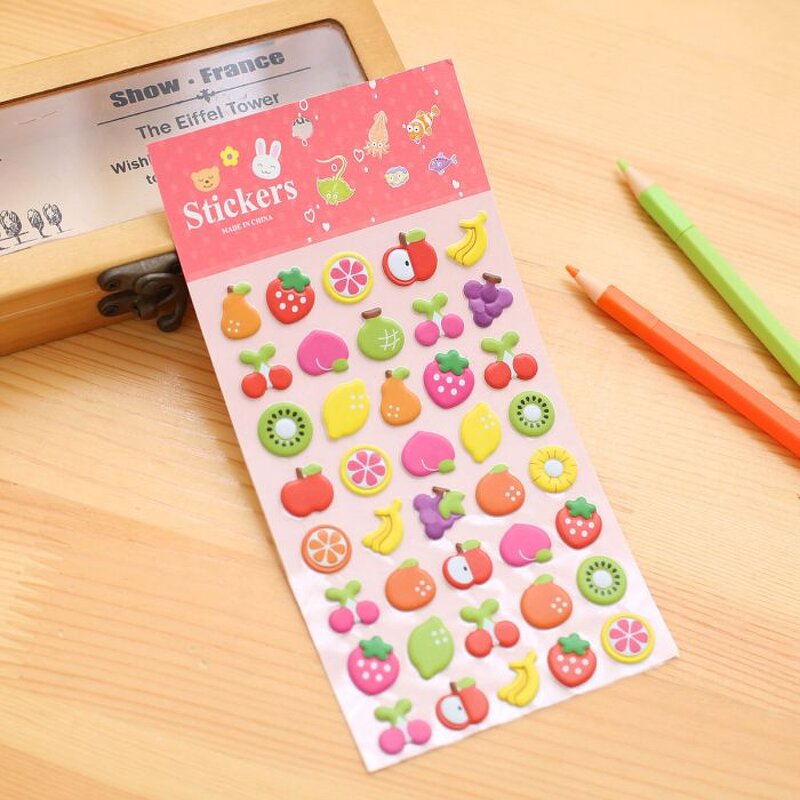 Sticker Sheets Factory - Kids Scrapbooking DIY Custom Logo Fruit Animal