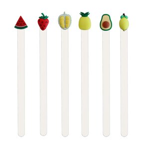 Bookmarks Supplier - Cute 3D PVC Fruit for Book Office Stationery Supplies