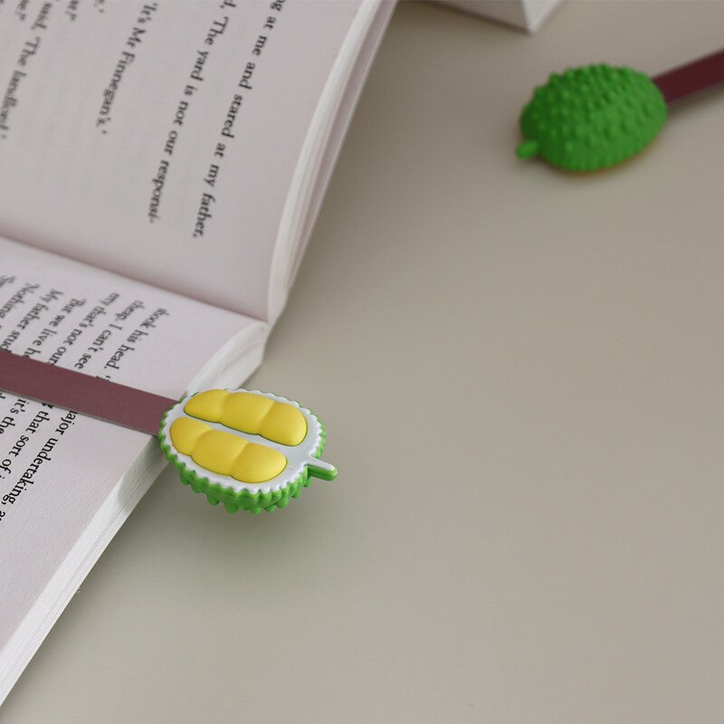 Bookmarks Supplier - Cute 3D PVC Fruit for Book Office Stationery Supplies