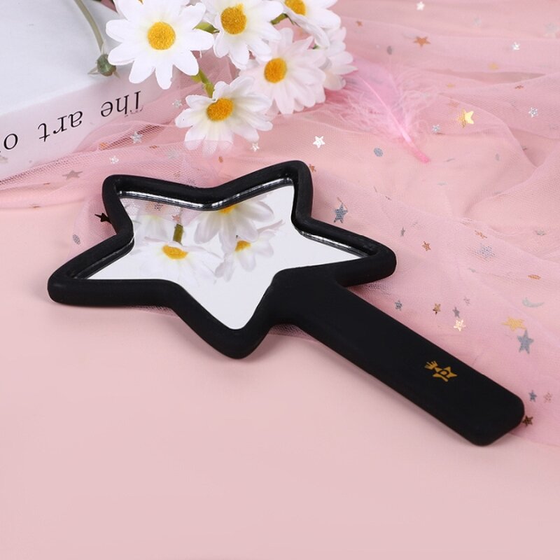 Makeup Mirror Factory - Plastic Five-pointed Star Shape Mini Handheld