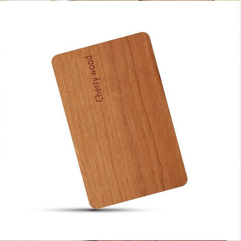 Wood Business Cards Supplier - Custom Engraved Eco-Friendly Beech Walnut