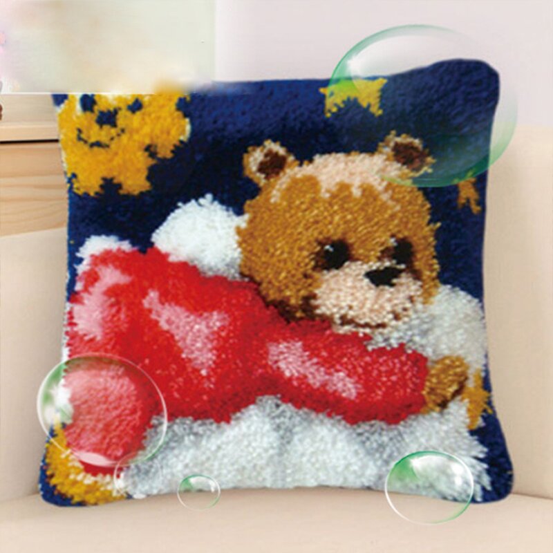 Pillow Set Supplier - Wholesale Cartoon Animal Baby Embroidery Cross Stitch