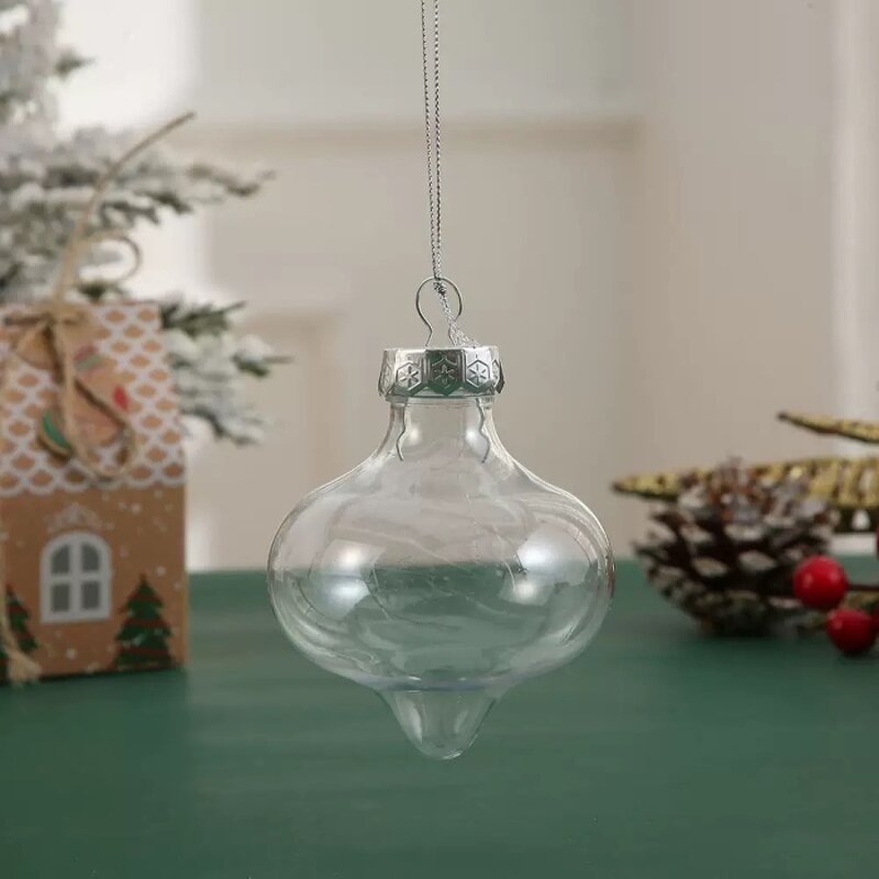 Plastic Ball Ornaments Manufacturer - DIY Hanging Clear Irregular Shape PET