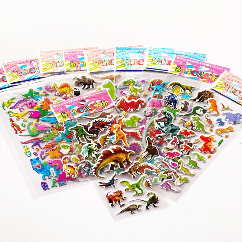 3D Sticker Supplier - Custom Promotional Bubble Puffy Cute Cartoon Logo