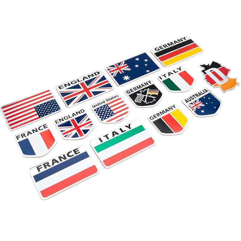 Car Emblem Badges Manufacturer - Wholesale Aluminium Alloy American Flag