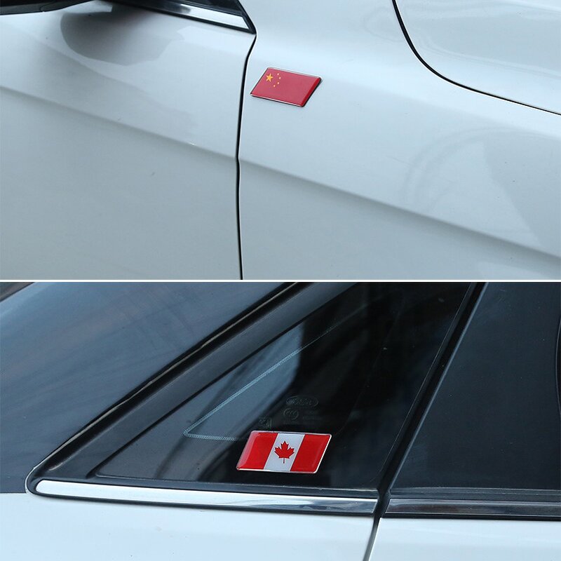 Car Emblem Badges Supplier - Personalized Metal Self-Adhesive American Flag