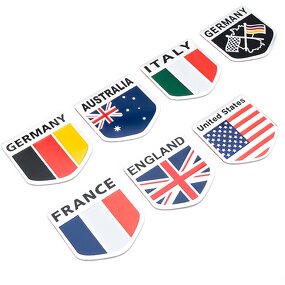 Car Emblem Badges Manufacturer - Wholesale Aluminium Alloy American Flag
