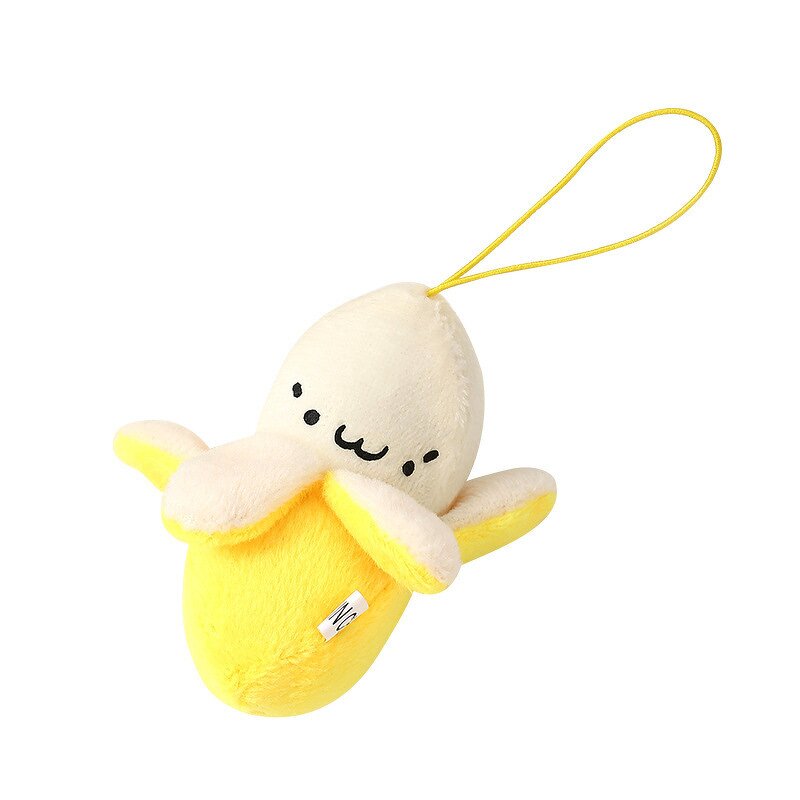 Plush Keychain Supplier - Cute Funny Banana Stuffed Fruit Mini Fluffy