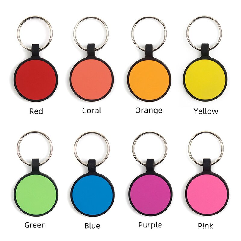Silicone Dog Name Tags Supplier - Personalized Blank Both Sides Engraving