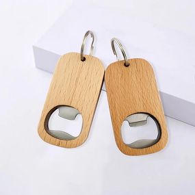 Bottle Opener Keychains Factory - Wholesale Blank Wood Beer Bottle Opener Tool