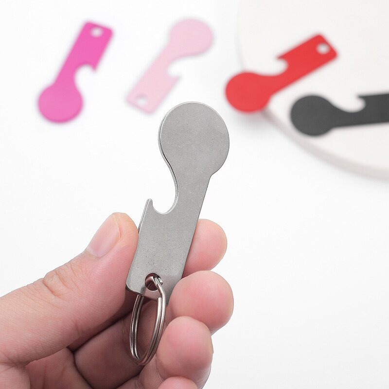 Shopping Cart Tokens Keychain Factory - Portable Stainless Steel Custom Logo