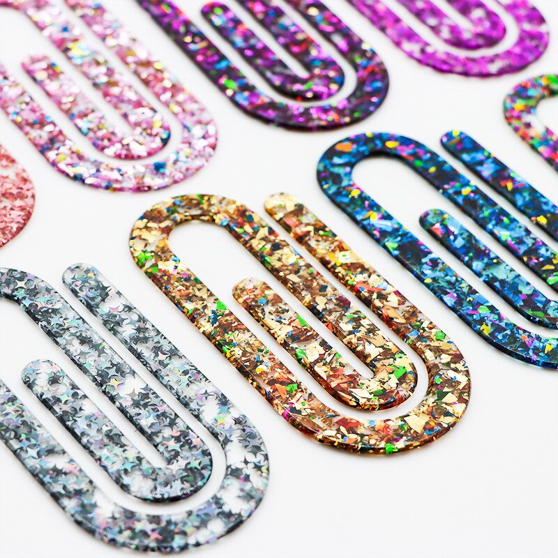 Bookmark Clips Factory - Cute Glitter Acrylic Custom Acrylic Book Marks