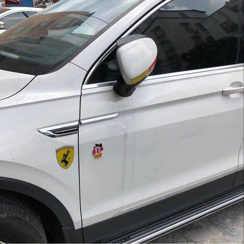 Car Emblem Badges Supplier - Deutschland Flags Custom Logo Soft Enamel