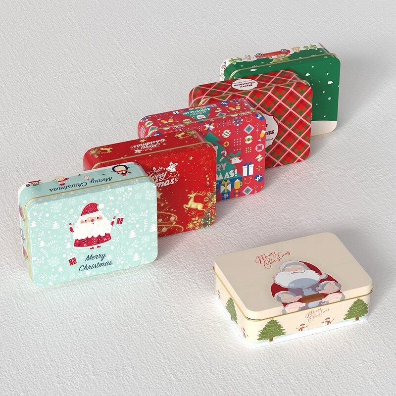 Metal Tin Box Supplier - Christmas Gifts Packaging Empty Cans with Lids