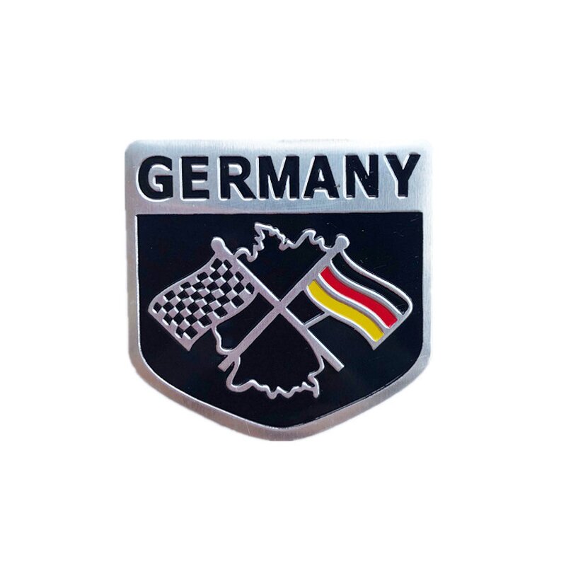 Car Emblem Badges Supplier - Deutschland Flags Custom Logo Soft Enamel