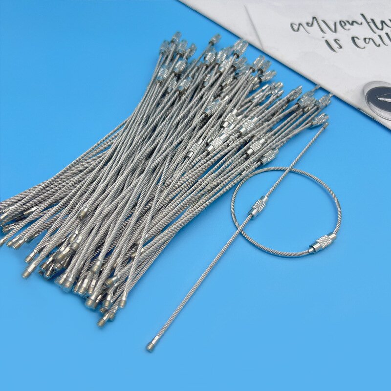 Keychain Cable Manufacturer - Custom Stainless Steel Wire Bulk 1.5mm Loops