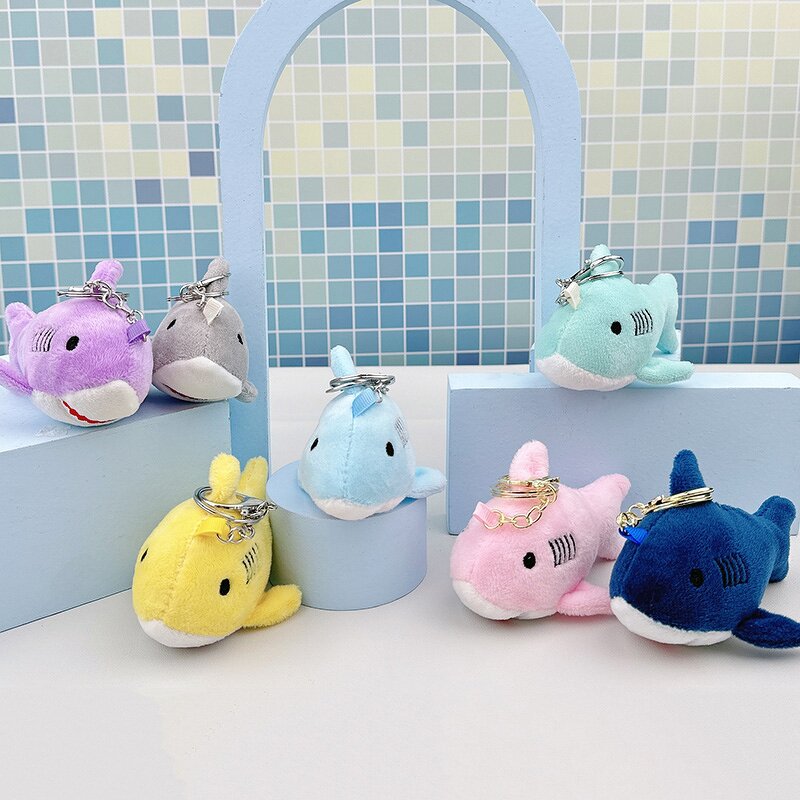 Plush Toy Keychain Supplier - Cute Mini Shark Doll Backpack Pendant Custom