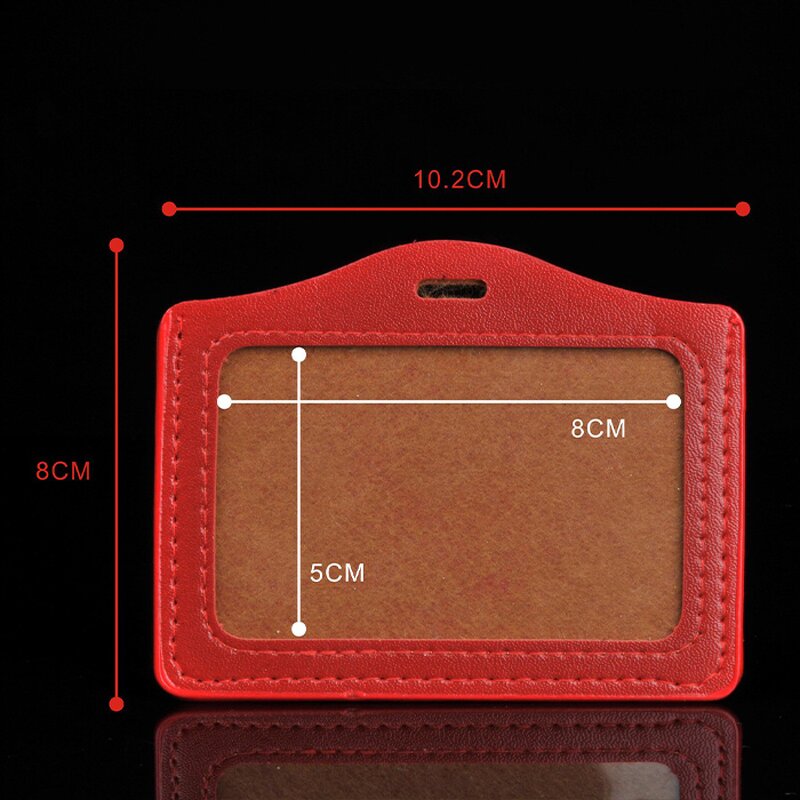 ID Badge Cover Supplier - PU Leather Student Employee Bus Visiting Card