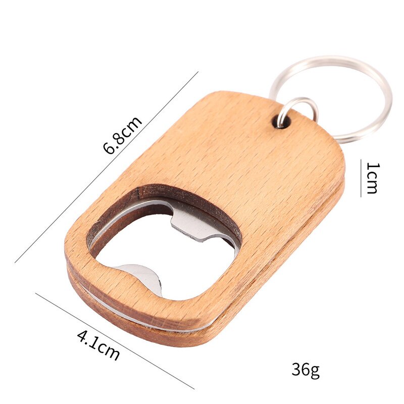 Bottle Opener Keychains Factory - Wholesale Blank Wood Beer Bottle Opener Tool