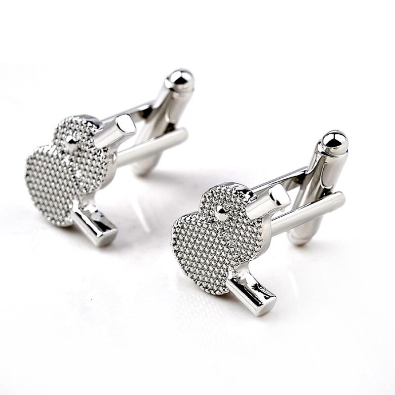 Cufflinks Factory - Personality Creative Table Tennis Men Silver for Shirt