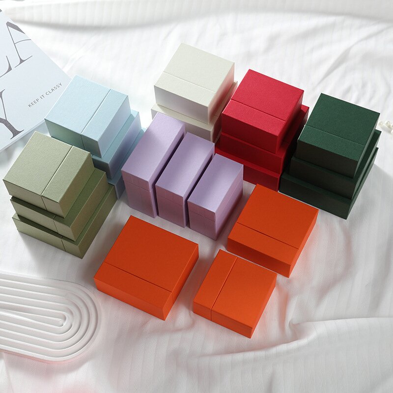 Gift Box Manufacturer - Custom Drawer Cardboard Paper Ring Earrings Packaging