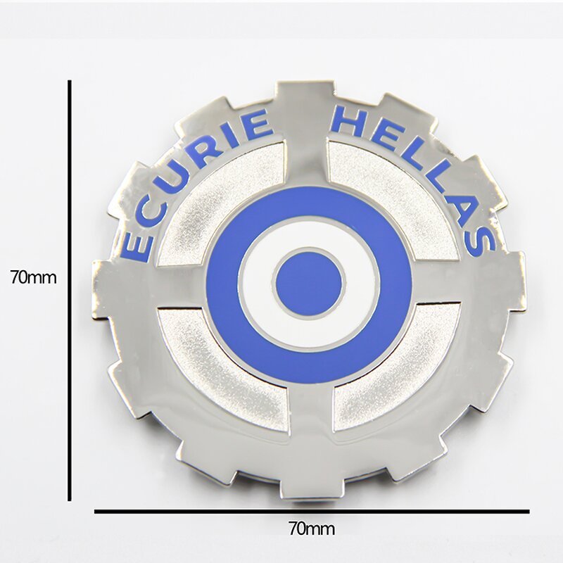 Car Emblem Badge Supplier - Custom Make Your Own Hard Enamel Round Silver