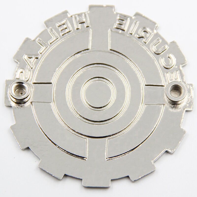 Car Emblem Badge Supplier - Custom Make Your Own Hard Enamel Round Silver