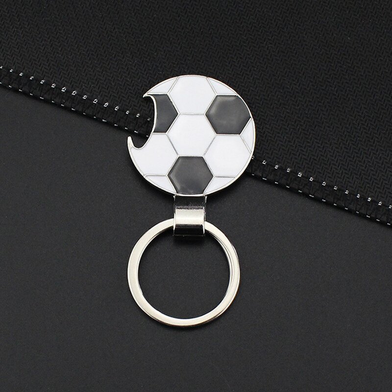 Keychain Supplier - Personalized Football Zinc Alloy Bottle Opener Creative