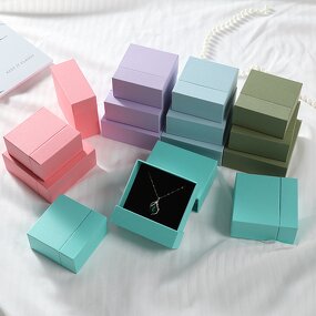 Gift Box Manufacturer - Custom Drawer Cardboard Paper Ring Earrings Packaging