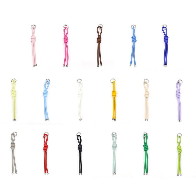 Keychain Manufacturer - Cute Colorful PU Leather Rope Long Tassel Bag Charm