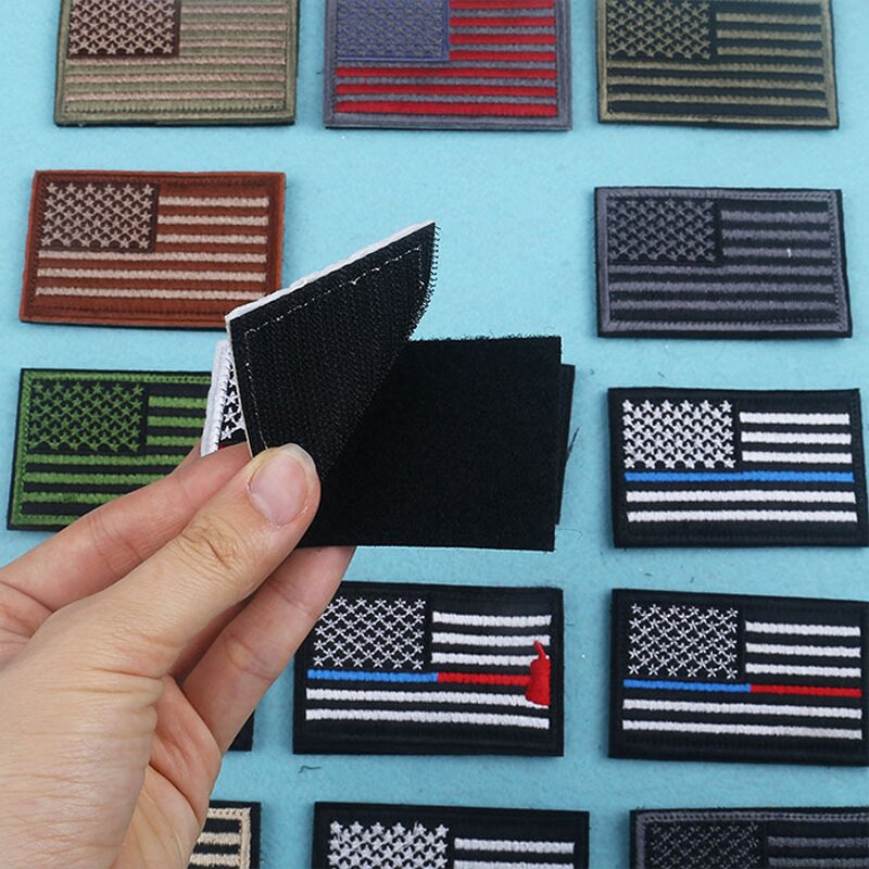 Patches Manufacturer - Designer Iron on USA Flag for Backpacks Caps