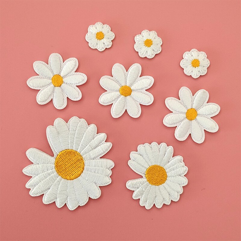 Iron on Patches Supplier - DIY Daisy Flower Shoes Hat Clothing Custom