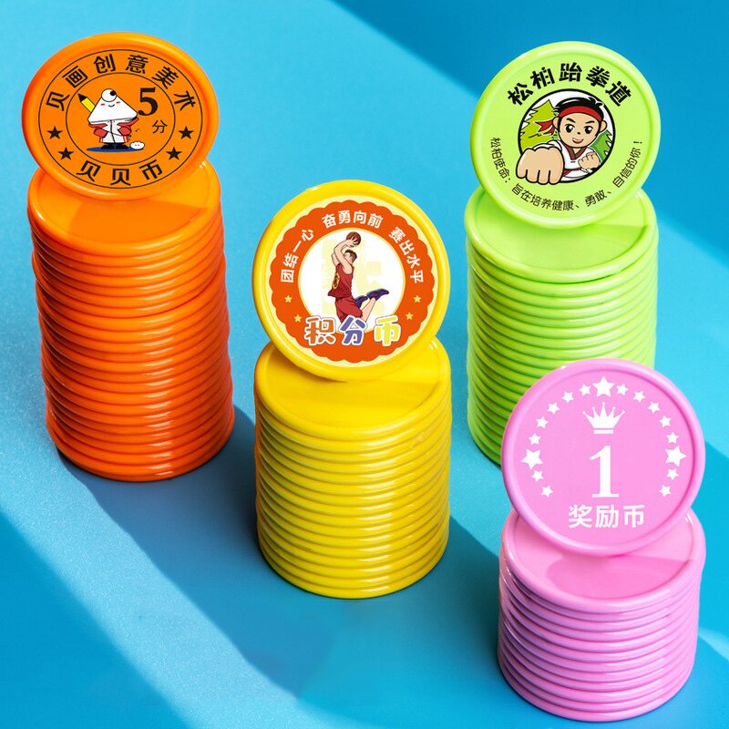 Game Token Coin Factory - Wholesale 37mm Custom Printed Double Sides Plastic