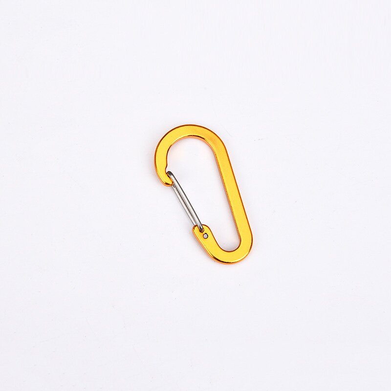 Carabiner Clip Keychain Supplier - Lightweight Aluminum Alloy D Shape Spring