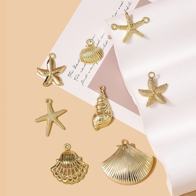 Charms Pendants Manufacturer - Wholesale Bulk Cute Small Gold Metal DIY