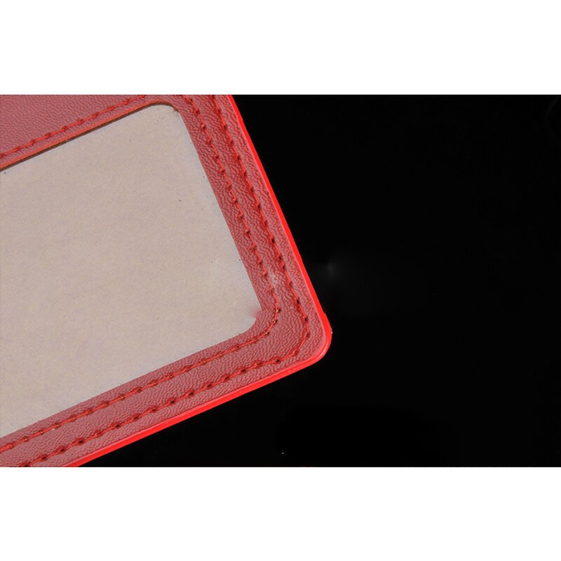 ID Badge Cover Supplier - PU Leather Student Employee Bus Visiting Card