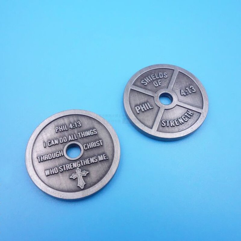 Commemorative Coin Manufacturer - Custom 3D Electroplated Antique Silver Brass